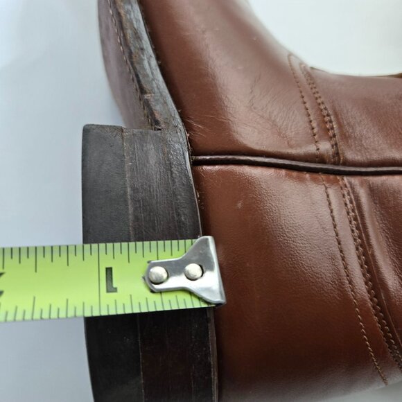 Justin Wms 5 B Brown Leather Work Riding Boots Roper Cowgirl Western USA*Read - Picture 5 of 13